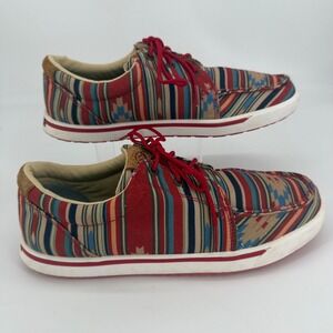 Twisted X Hooey Loper Women 10M Serape Southwestern Lace Up Sneakers WHYC018